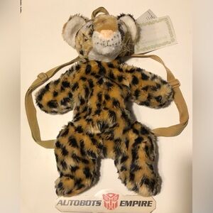 Vintage THE REINHART COLLECTION LEOPARD CHEETAH Plush Backpack Toy Kidrobot Kids